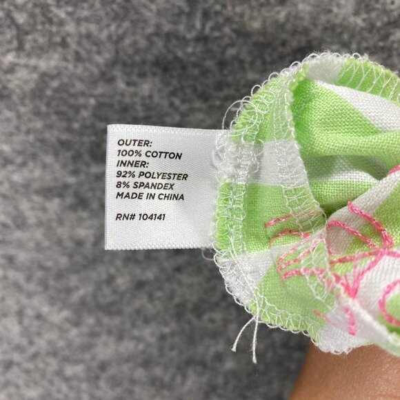 Lady Hagen Skirts Women's 12 Green White Striped Zip Lined Shorts Sport Cotton - Picture 8 of 9